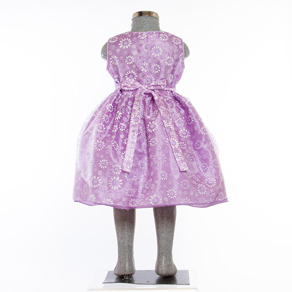 Vestido Morado para Niña 2 a 8 años.