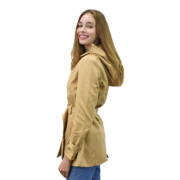 Chamarra tipo Gabardina Para Dama modelo Scarlett 02 - Beige