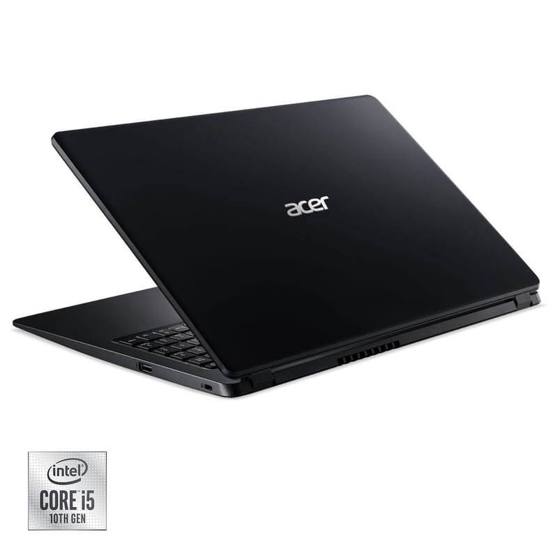 Laptop Acer Aspire 3 A315-56-52R4 15", HD, Intel Core i5-1035G1, 8GB/SSD 256GB - Negro + mochila + base + audífonos