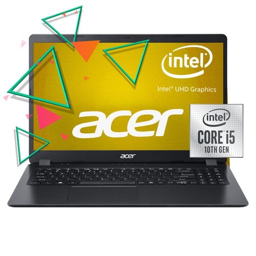 Laptop Acer Aspire 3 A315-56-52R4 15", HD, Intel Core i5-1035G1, 8GB/SSD 256GB - Negro+ Impresora + mochila