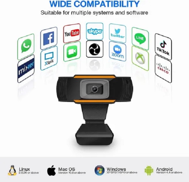 WEBCAM FULL HD 1080p CAMARA WEB CON MICROFONO