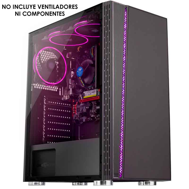 Gabinete Gamer BALAM RUSH BASILISK ATX Cristal Templado RGB USB 3.0 BR-929585 