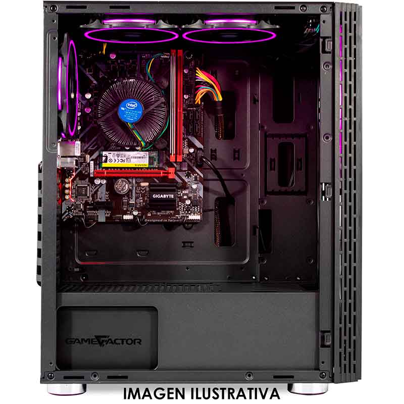 Gabinete Gamer BALAM RUSH BASILISK ATX Cristal Templado RGB USB 3.0 BR-929585 