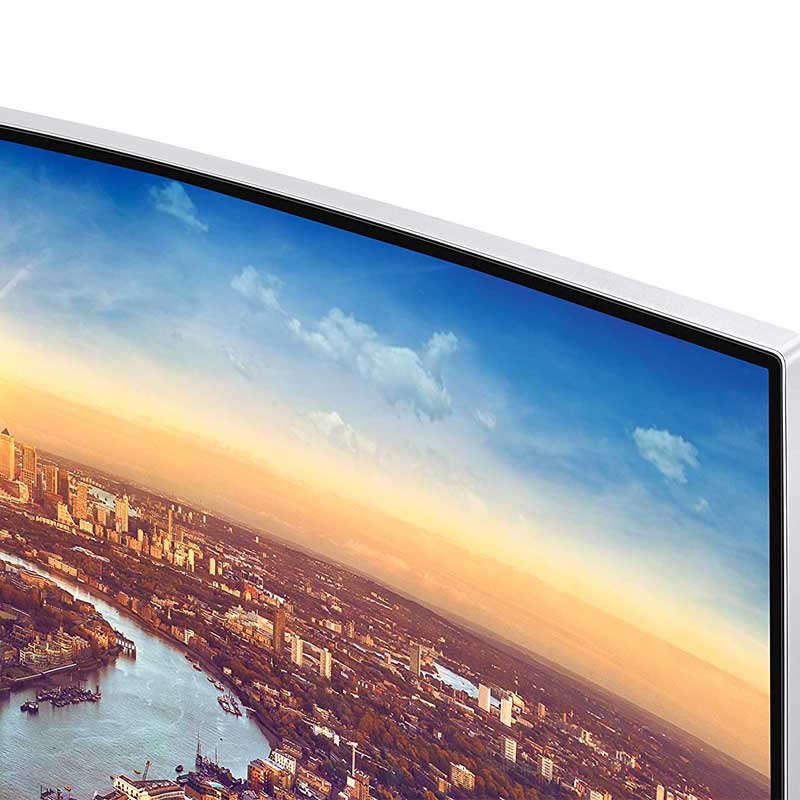 Samsung Monitor Thunderbolt-3 34" LED Curved, 3440 x 1440, HDMI, Metallic Silver/White LC34J791WTLXZX
