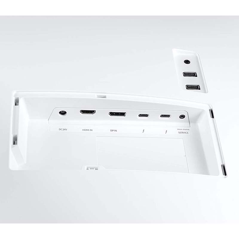 Samsung Monitor Thunderbolt-3 34" LED Curved, 3440 x 1440, HDMI, Metallic Silver/White LC34J791WTLXZX