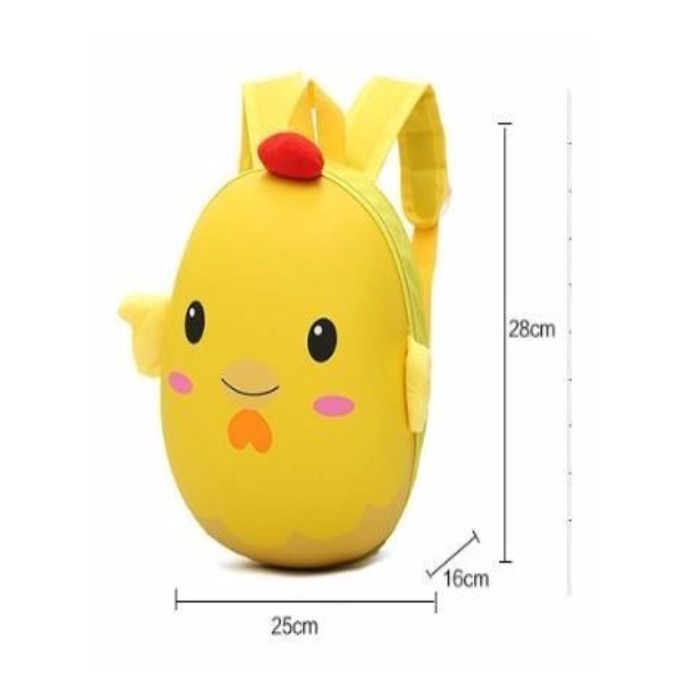 Mochila Para Niños de Pollito en 3D