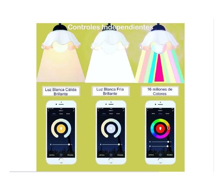 Foco Wifi Led Google Home Alexa Ios / Android Rgb E27 BULB 8W 800lm