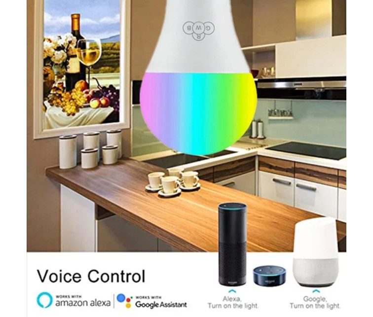 Foco Wifi Led Google Home Alexa Ios / Android Rgb E27 BULB 8W 800lm
