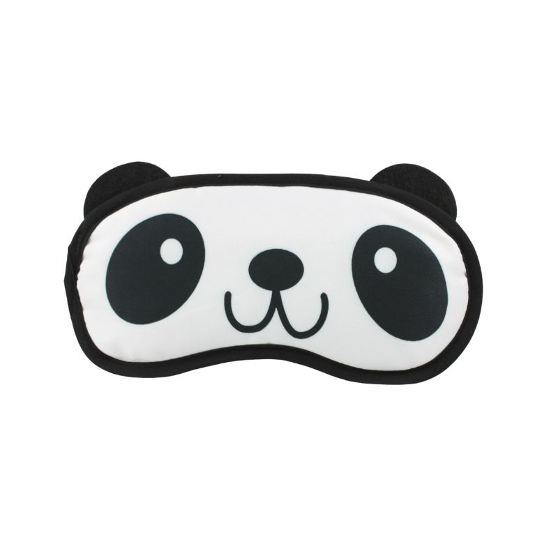 Paquete 6 pz Antifaz de Gel para Ojos Oso Panda, LBP, Térmico Desinflamatorio, Blanco/Negro