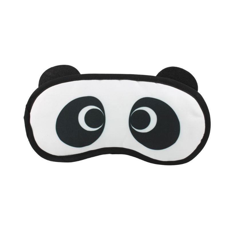 Paquete 6 pz Antifaz de Gel para Ojos Oso Panda, LBP, Térmico Desinflamatorio, Blanco/Negro