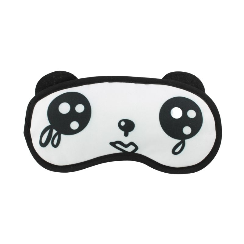 Paquete 6 pz Antifaz de Gel para Ojos Oso Panda, LBP, Térmico Desinflamatorio, Blanco/Negro