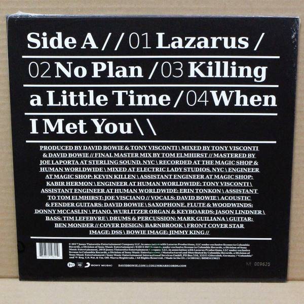 LP David Bowie / No plan: the final studio recordings Limited Edition clear vinyl)