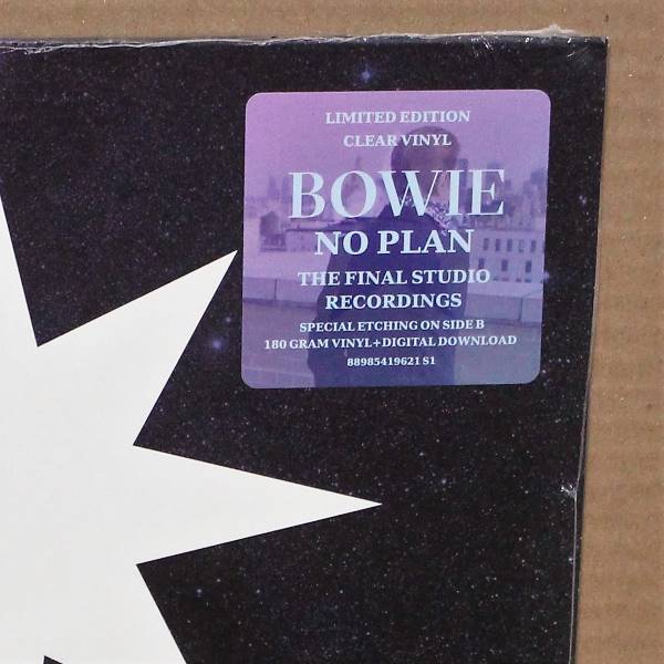 LP David Bowie / No plan: the final studio recordings Limited Edition clear vinyl)