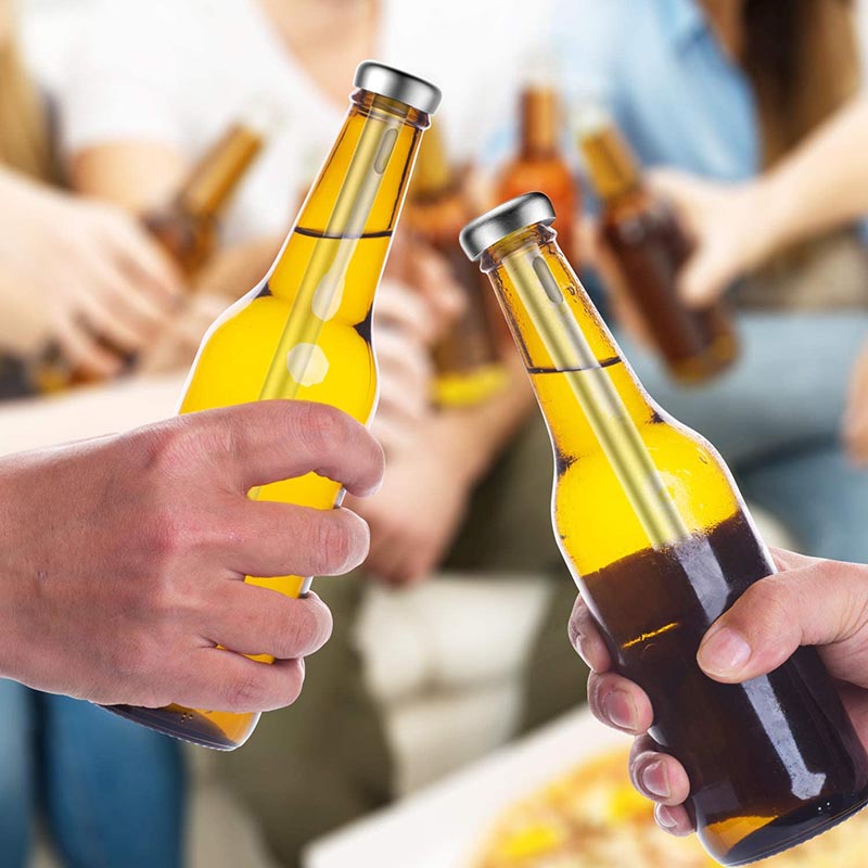 Barras enfriadoras de cerveza número uno para botellas, 2 piezas de acero inoxidable enfriador de bebidas para mantener las bebidas frías, gran idea de regalo para Navidad, Acción de Gracias, hombres regalo de cumpleaños