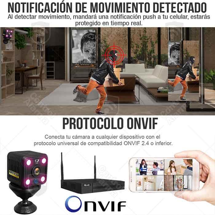 Cámara Wifi Ip Mini Espia Nube Fhd Video Vigilancia Oculta