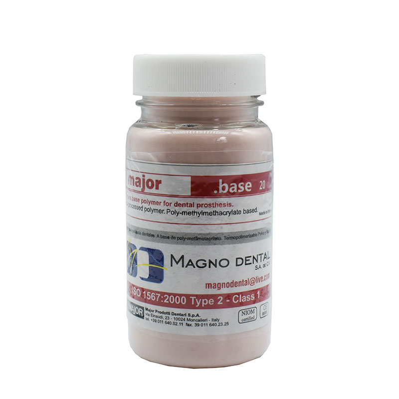 Polvo Acrilico Dental italiano IV Major Termocurable 90 gramos	