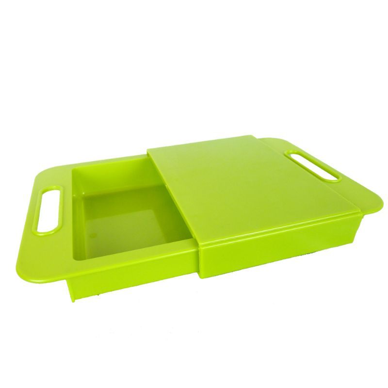 Tabla Para Picar Cortar Con Contenedor Escurridor Portatil