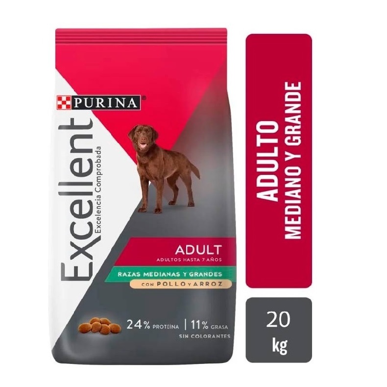 Purina Excelente para perro adulto 20 kg