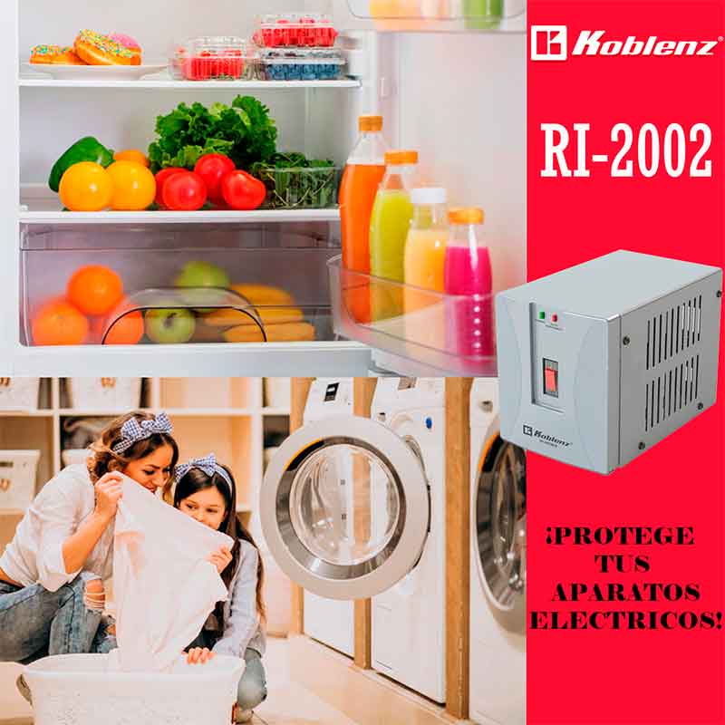 Regulador De Voltaje Para Refrigerador Koblenz Ri-2002 2000v 1500w 00-1596-00-6