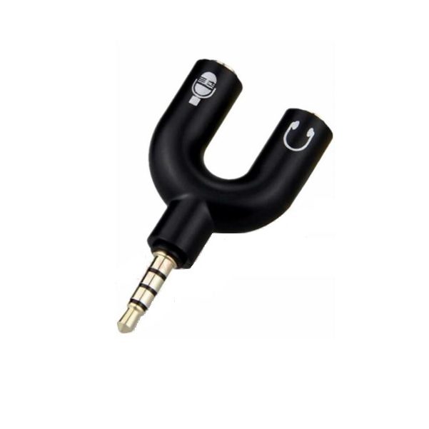 Divisor De Audio Estéreo 3.5 Mm Para Micrófono Y Audífonos