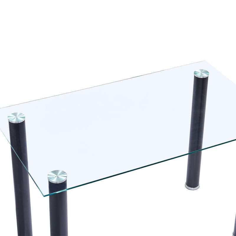 Comedor Minimalista de Cristal Templado de 6 Sillas Shade