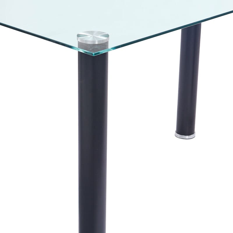 Comedor Minimalista de Cristal Templado de 6 Sillas Shade