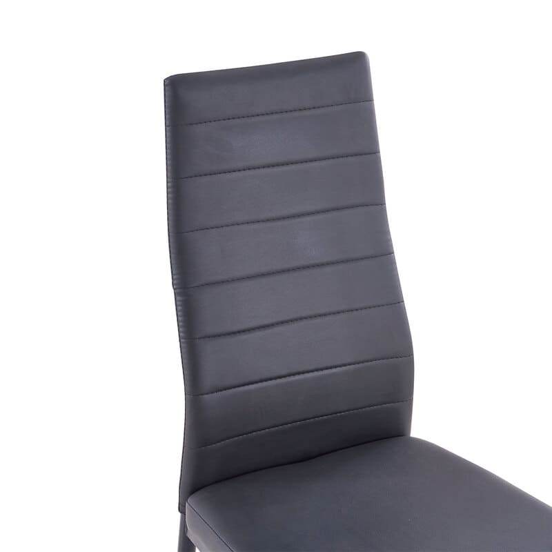 Comedor Globo Minimalista de Acero con 4 Sillas Altas