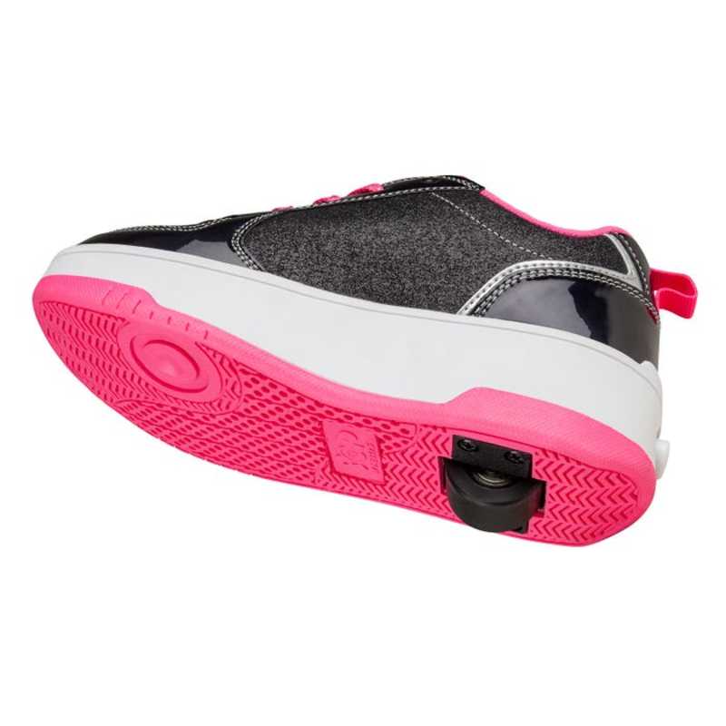 Tenis Patín Pop By Heelys Para Niña Negro Con Rosa Shine