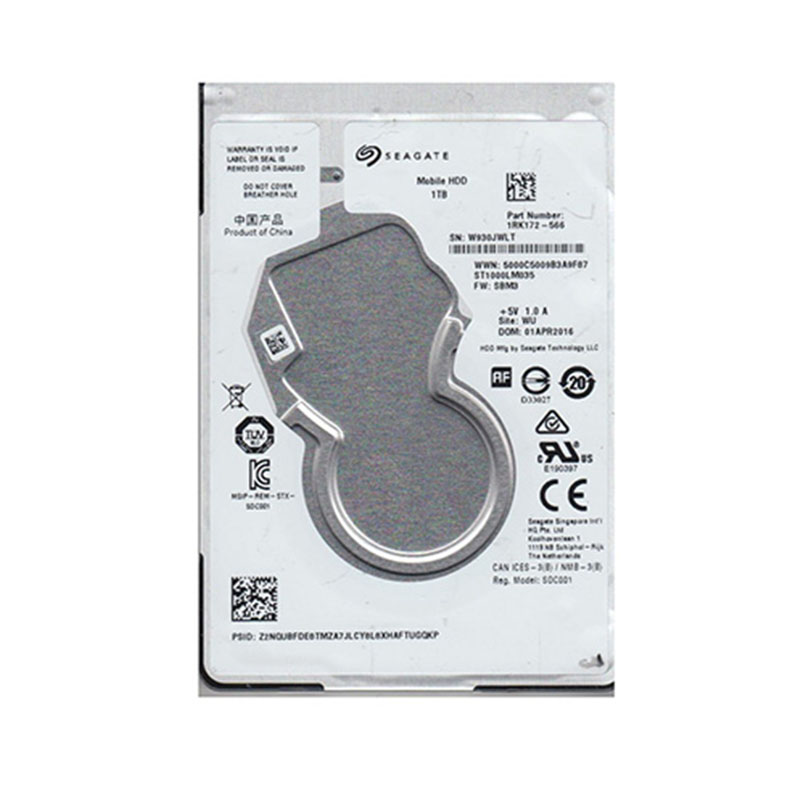 DISCO DURO SEAGATE 1TB NUEVO MOBILE 2.5 5400RPM ST1000LM035