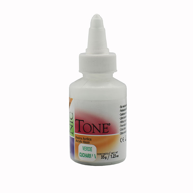 Polvo Acrilico Dental Verde Cucharilla 35gr Nic Tone