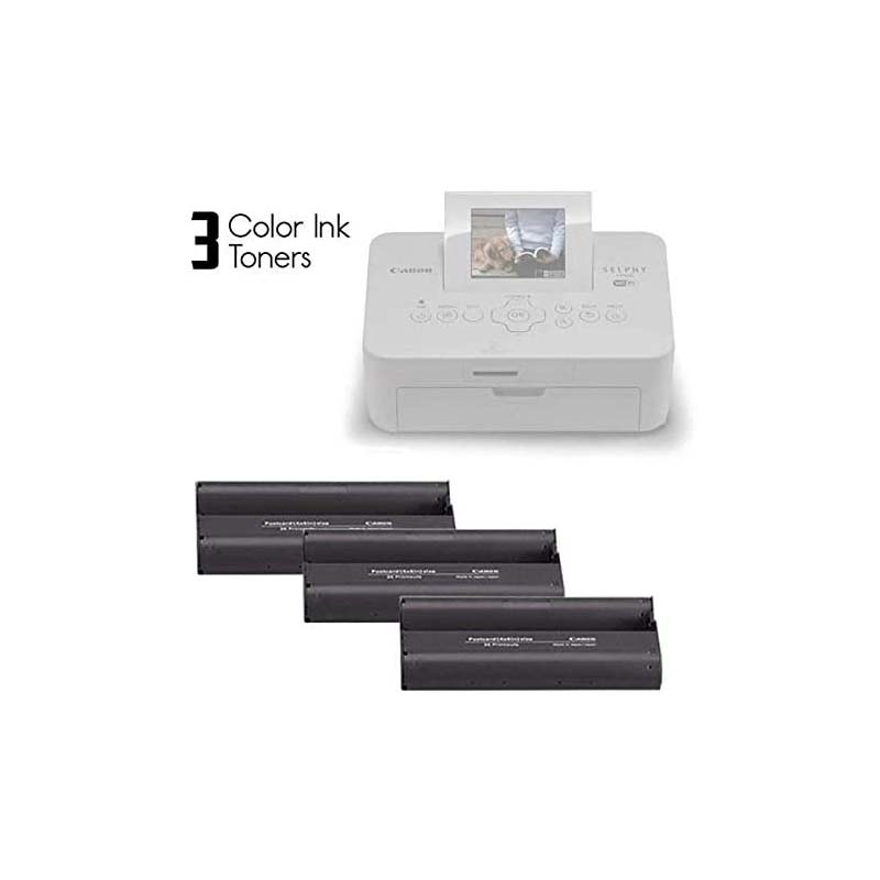 KIT CANON KP-108IN COLOR Y PAPEL 108HOJ SELPHY CP1300 3 TINTAS DE 36MML 3115B001AA