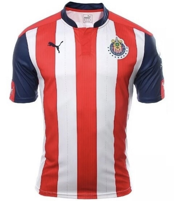 Jersey Playera Chivas Manga Corta Rojiblanca Original