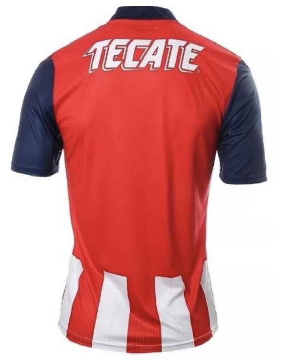 Jersey Playera Chivas Manga Corta Rojiblanca Original