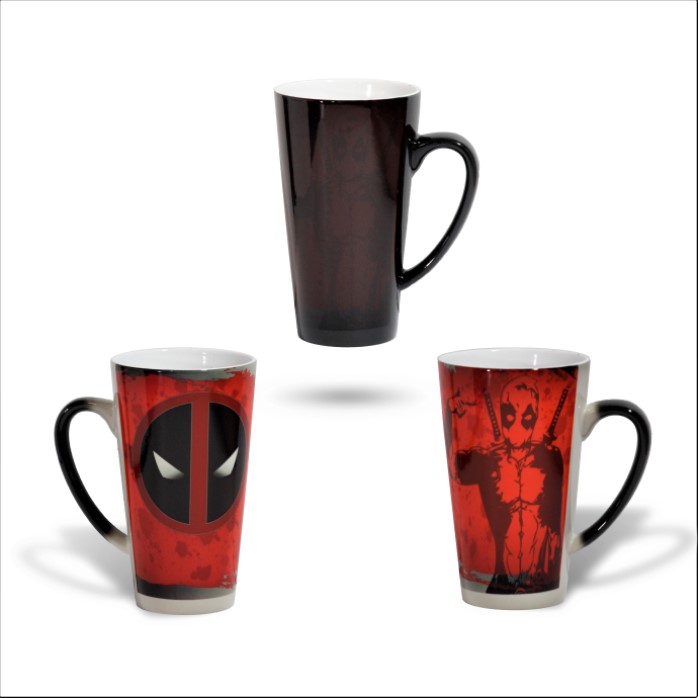 Taza Magica Cambiante 17 Oz AAA  Rojo Deadpool Cómics Marvel para  Regalo By Puentes Denver