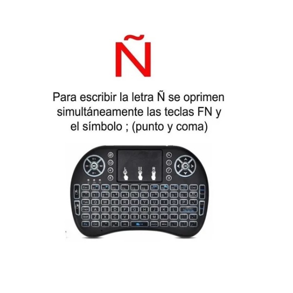 Mini Teclado Inalambrico Mouse Touchpad Android Tv Xbox Pc