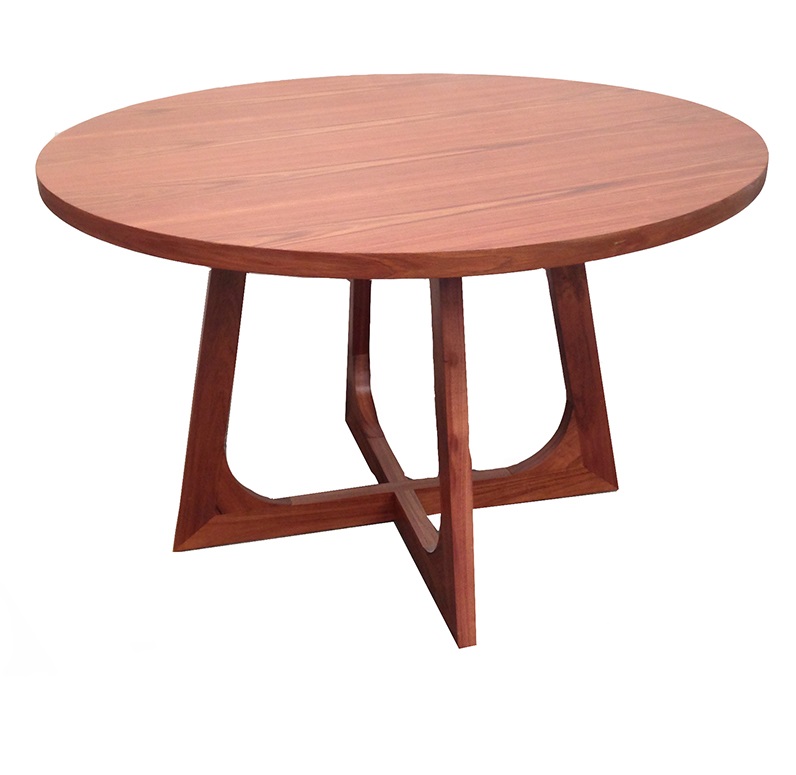 MESA DE MADERA REDONDA  MODERNA, MOON marca POLTRONE