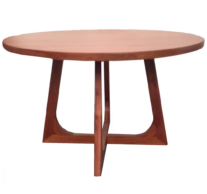 MESA DE MADERA REDONDA  MODERNA, MOON marca POLTRONE