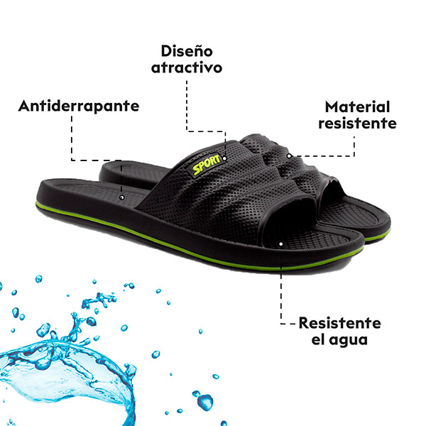 SANDALIA DE BAÑO O PLAYA PARA HOMBRE COMODA DE DEZCANZO  