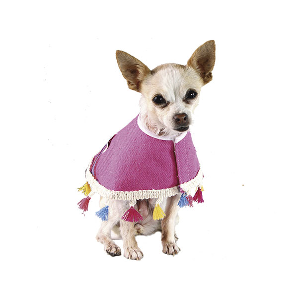 Jorongo Rosa para mascotas marca El Rebozo de Dolce