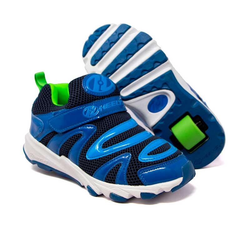 Tenis Patín Heelys Para Niño Color Azul Con Una Rueda