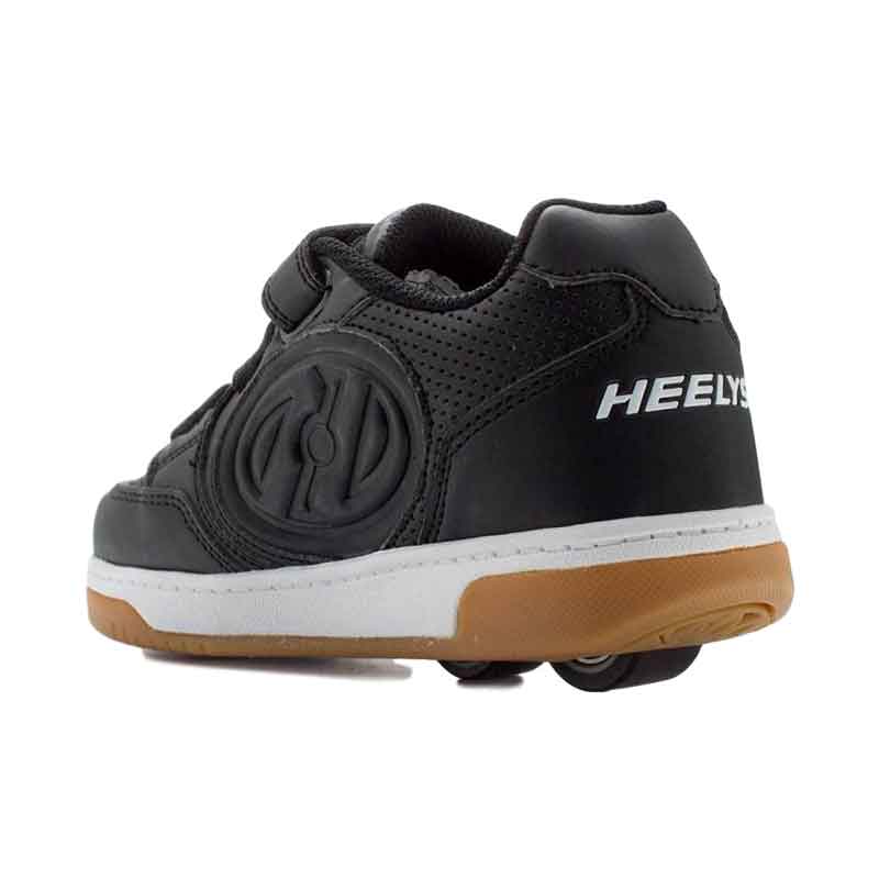 Tenis Patín Heelys Para Niño Negro Con Gris De Dos Ruedas