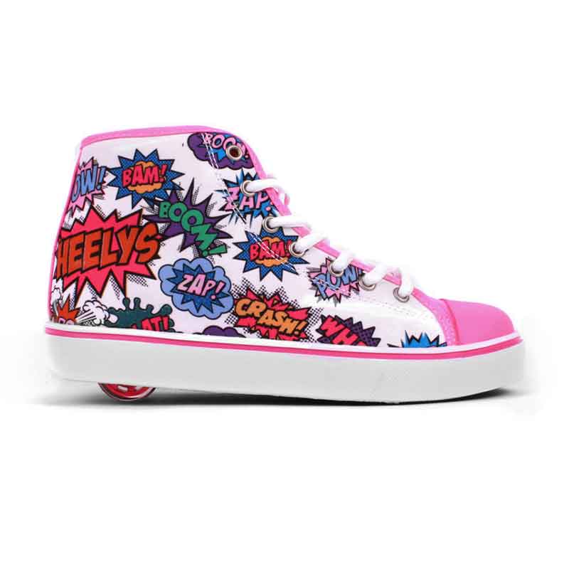 Tenis Heelys Para Niña Bota Estampado Comix Una Rueda
