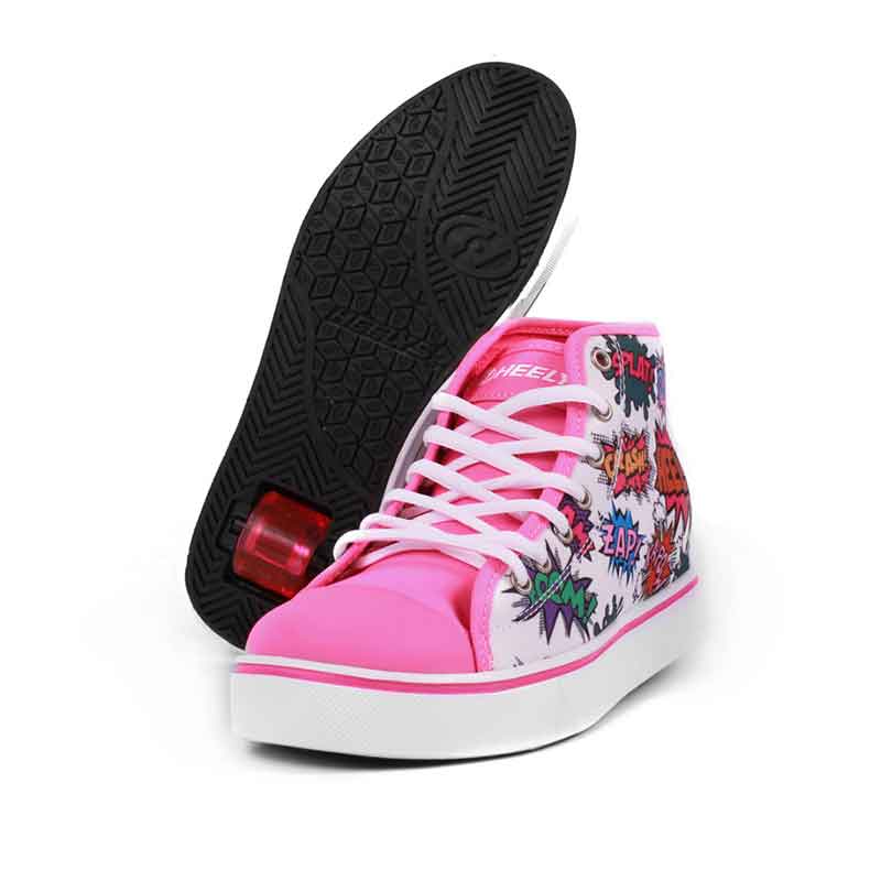 Tenis Heelys Para Niña Bota Estampado Comix Una Rueda