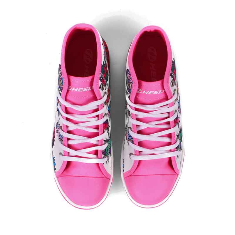 Tenis Heelys Para Niña Bota Estampado Comix Una Rueda