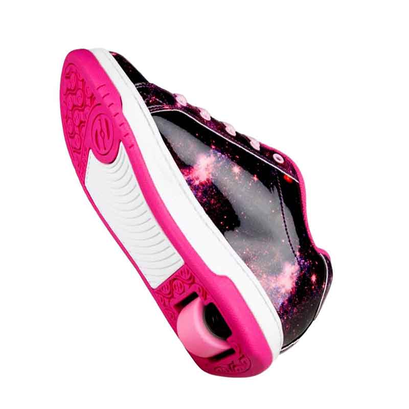 Tenis Patín Heelys Para Niña Rosa Galaxia Con Una Rueda