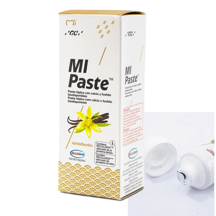 Mi Paste Vainilla Gc Pasta Dental Recaldent 35 Ml Remineraliza