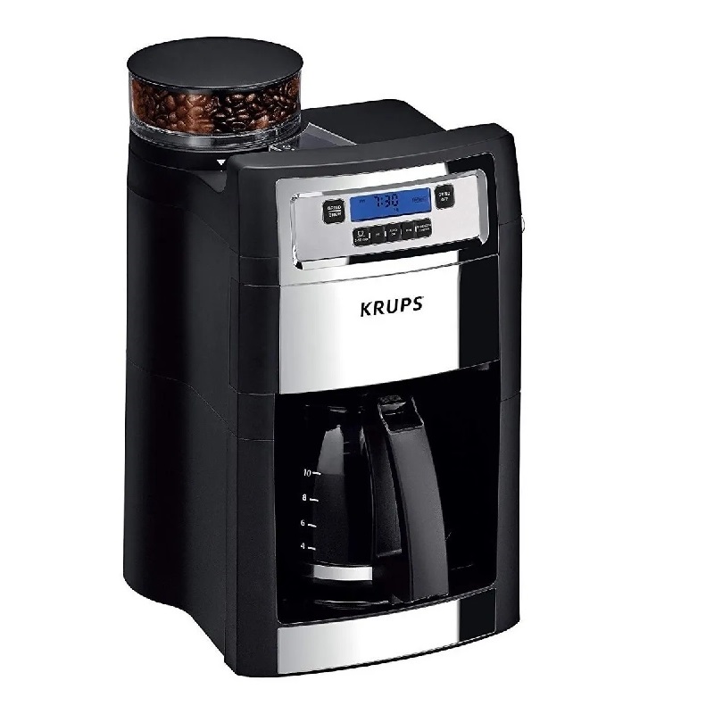 Cafetera 10 Tazas C/Molino Krups KM785D50 Negro