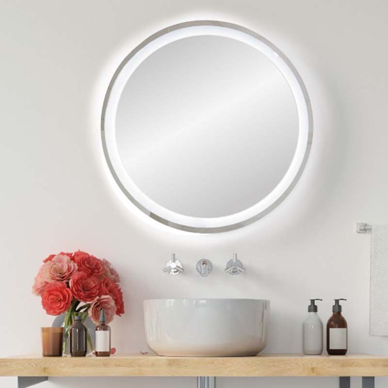 Espejo de Baño LU con iluminación LED de 60 cms. con pantalla tácti