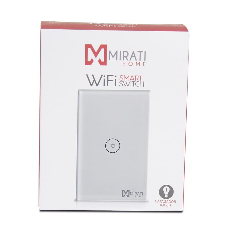 Apagador Inteligente Wi-Fi con 3 Contactos Mirati Home M3SI1