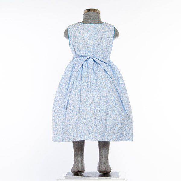 Vestido color Azul Cielo para Niña 2 a 8 años.